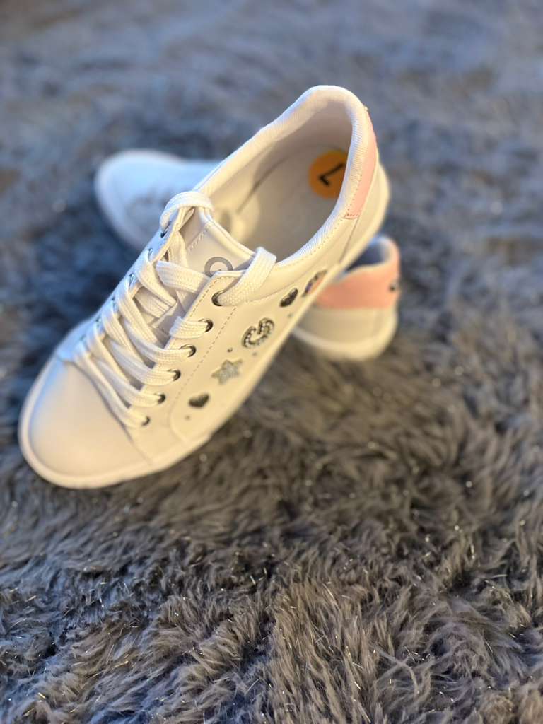 Tenis los Angeles blancos, rosa #4