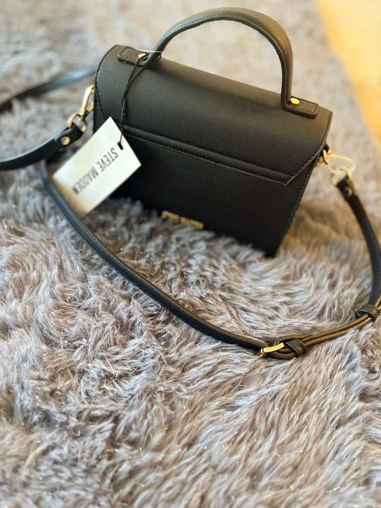Bolsa Negra Steve Madden Strap delgado