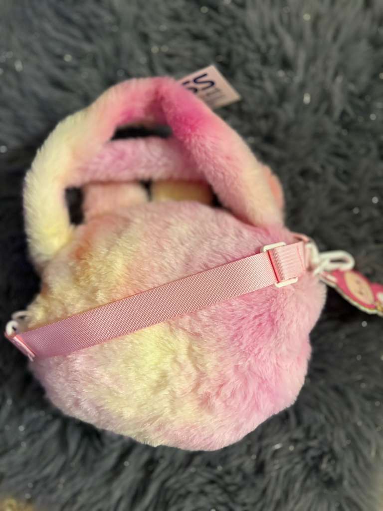 Bolsa peluche labubu rosa