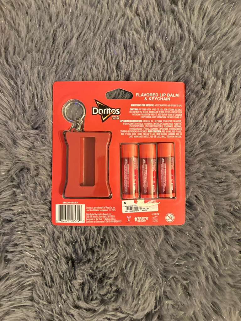 Flavored Lip Balms y llavero Doritos